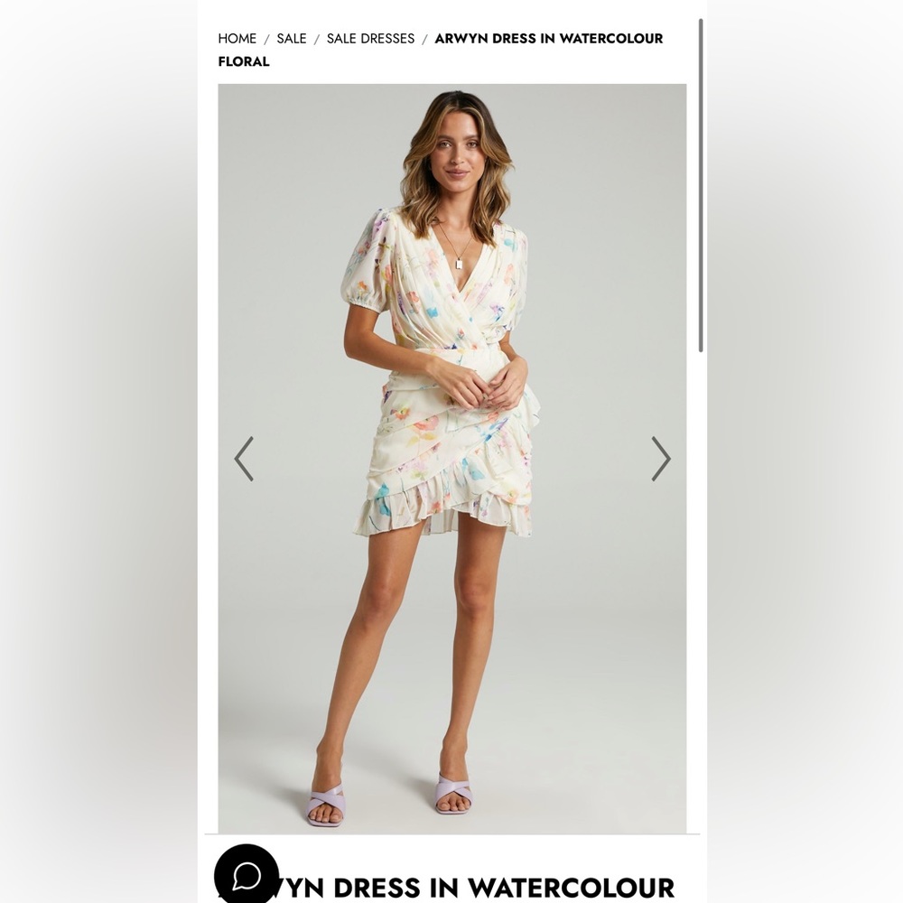 Showpo Arwyn Watercolor Mini Dress